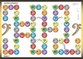 Vorschau - Spiele - tifonia "Noten würfeln" Spielplan 3 - Seite 1