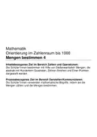Vorschau - Arbeitsblätter - Mengen erfassen / bestimmen 4 (Zahlenraum bis 1000) - Seite 1
