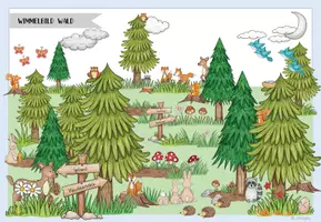 Vorschau - Stationenlernen - Wimmelbild Wald mit Bildkarten - Seite 3