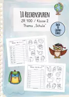 Vorschau - Arbeitsblätter - Rechenspuren - Thema Schule - ZR 100 (Kl. 2) - Deckblatt