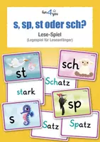 Vorschau - Spiele - s, sp, st oder sch? - Lese-Lege-Spiel #Homeschooling - Deckblatt