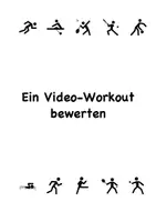 Vorschau - Arbeitsblätter - Distanzunterricht Sport Theorie zu Corona-Zeiten: Ein Video-Workout bewerten - Deckblatt