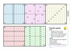 Vorschau - Stationenlernen - Mathe: Tausenderbuch Leporello Zahlenraum 1000 - Seite 3