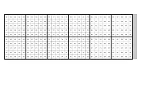 Vorschau - Arbeitsblätter - Tausendertafel (zum Basteln) (Zahlenraum bis 1000) - Seite 2