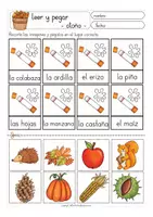 Vorschau - Arbeitsblätter - Otoño (Herbst) Spanisch Arbeitsblätter (leer y pegar) - Seite 2