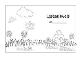 Vorschau - Aufgabenkarten - Leseausweis Frühling für Klasse 1-4 - Seite 1
