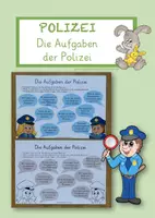 Vorschau - Arbeitsblätter - direkte und indirekte Rede - Polizei - Deckblatt