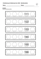 Vorschau - Arbeitsblätter - Nachbarzahlen (Zahlenraum bis 1000) - Seite 3
