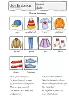 Vorschau - Arbeitsblätter - Clothes (2. Klasse): Picture dictionary / Bildwörterbuch - Seite 3