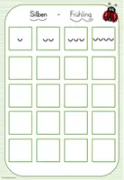Vorschau - Arbeitsblätter - Klettmappe - Silben (Frühling) - Seite 3
