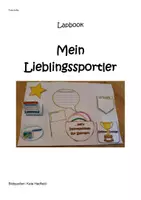 Vorschau - Arbeitsblätter - Lapbook Lieblingssportler | Sportunterricht im Homeschooling - Deckblatt