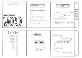Vorschau - Arbeitsblätter - Medienbildung - Leporello „Word“ - Seite 1