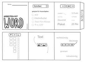 Vorschau - Arbeitsblätter - Medienbildung - Leporello „Word“ - Seite 2