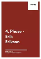 Vorschau - Arbeitsblätter - Werksinn vs. Minderwertigkeitsgefühl - Phasenmodell nach Erik Erikson (4. Phase) - Deckblatt
