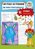 Vorschau - Stundenentwürfe - Kunst Ostern, Kunst Ostern Grundschule, fertige Kunststunde - Deckblatt