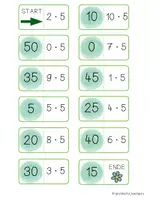 Vorschau - Arbeitsblätter - Domino Einmaleins 5er Reihe - Malreihen von 5 - Seite 3