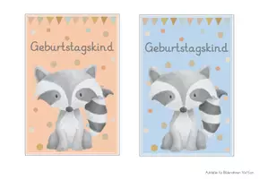 Vorschau - Fördermaterial/Inklusion - Waschbärenklasse Geburtstagsschilder - Seite 2