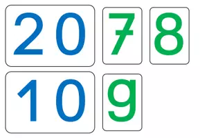 Vorschau - Fördermaterial/Inklusion - Stellenwertkarten / Zahlenkarten bis 20 - Seite 2