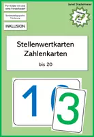 Vorschau - Fördermaterial/Inklusion - Stellenwertkarten / Zahlenkarten bis 20 - Deckblatt