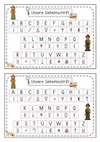 Vorschau - Aufgabenkarten - Geheimschrift - Seite 1