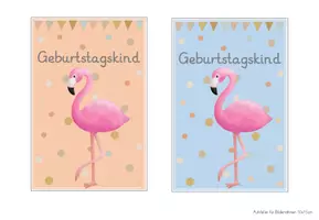 Vorschau - Fördermaterial/Inklusion - Flamingoklasse Geburtstagsschilder - Seite 2