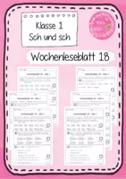 Vorschau - Arbeitsblätter - Wochen-Leseblatt 18 - Sch und sch - Frohes Lernen in Grundschrift - Deckblatt
