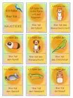 Vorschau - Arbeitsblätter - BUNDLE Lesespiel Tiere / Haustiere - Ich habe... Wer hat...? - Lesekette - Seite 1