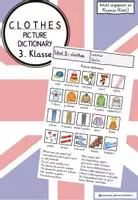 Vorschau - Arbeitsblätter - Clothes (3. Klasse): Picture dictionary / Bildwörterbuch - Deckblatt