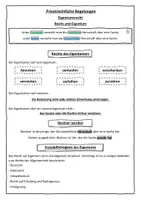 Vorschau - Stundenentwürfe - Besitz und Eigentum Wirtschaft und Recht 8 II Lehrplan Plus - Seite 1