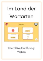 Vorschau - Merkblätter - Im Land der Wortarten - Einführung von Verben - Deckblatt