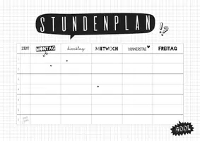 Vorschau - Mal- und Bastelvorlagen - Stundenplan // PDF // Word-Datei - Seite 2