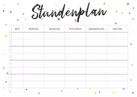Vorschau - Mal- und Bastelvorlagen - Stundenplan // PDF // Word-Datei - Seite 2