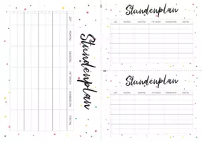 Vorschau - Mal- und Bastelvorlagen - Stundenplan // PDF // Word-Datei - Seite 3