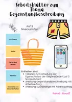 Vorschau - Arbeitsblätter - Arbeitsblätter zur Gegenstandsbeschreibung - Seite 1