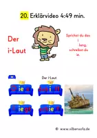 Vorschau - Fördermaterial/Inklusion - Erklärvideo 20: Der i-Laut, Teil 1 - Deckblatt