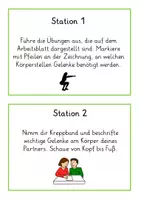 Vorschau - Arbeitsblätter - Der menschliche Körper - Die Gelenke - Seite 1