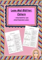 Vorschau - Arbeitsblätter - Lese-Mal-Blätter Ostern Klasse 1 und 2 - Deckblatt