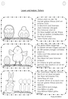 Vorschau - Arbeitsblätter - Lese-Mal-Blätter Ostern Klasse 1 und 2 - Seite 2