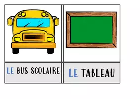Vorschau - Spiele - le matériel scolaire: Schulmaterial - Deckblatt