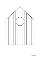 Vorschau - Mal- und Bastelvorlagen - Bastelvorlage Fensterbilder Vogelhäuschen - Seite 2