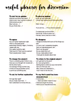 Vorschau - Arbeitsblätter - phrases for discussion, helpful phrases, useful phrases - Seite 1