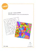 Vorschau - Mal- und Bastelvorlagen - Pop-Art – Mathe: Sommer Arbeitsblätter - Seite 2