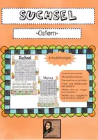 Vorschau - Fördermaterial/Inklusion - Suchsel/Gitterrätsel Ostern - Deckblatt