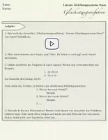 Vorschau - Stundenentwürfe - Verfahren zum Lösen von Linearen Gleichungssystemen - Deckblatt