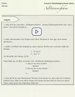 Vorschau - Stundenentwürfe - Verfahren zum Lösen von Linearen Gleichungssystemen - Seite 1