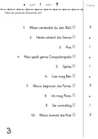 Vorschau - Arbeitsblätter - Passende Satzzeichen finden (Satzschlusszeichen, Fragezeichen, Ausrufezeichen) - Seite 3
