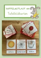Vorschau - Fördermaterial/Inklusion - Doppelmitlaut nn - Tafelbildkarten / Bildkarten - Deckblatt