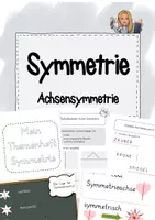 Vorschau - Unterrichtsreihen - Themenheft Symmetrie/Achsensymmetrie - Deckblatt