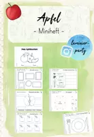 Vorschau - Arbeitsblätter - Apfel: Miniheft (Kl. 1) - Deckblatt