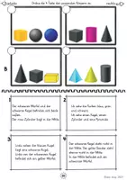Vorschau - Arbeitsblätter - Lagebeziehung von geometrischen Körpern erlesen (Quadrat, Würfel, Zylinder etc.) - Seite 2